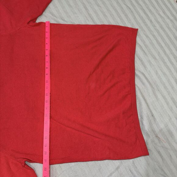 Tommy Hilfiger Women Ivy Pullover Long Sleeve V-Neck Sweater XXL Red - Picture 9 of 9